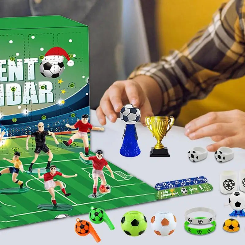 SoccerCountdown Calendar - Build Your Own Christmas Soccer Scene