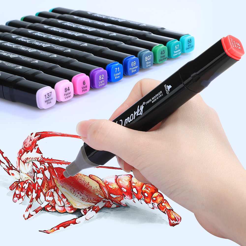 MangaMarkers - Dual Tip Art Markers for Creative Drawing
