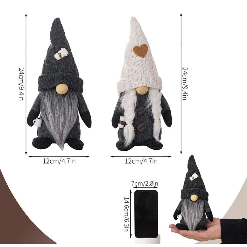 Kiroth Bay - Cozy Plush Coffee Gnome Decor