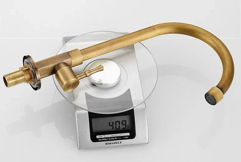 Faelund - Antique Brass Swan-Neck Faucet