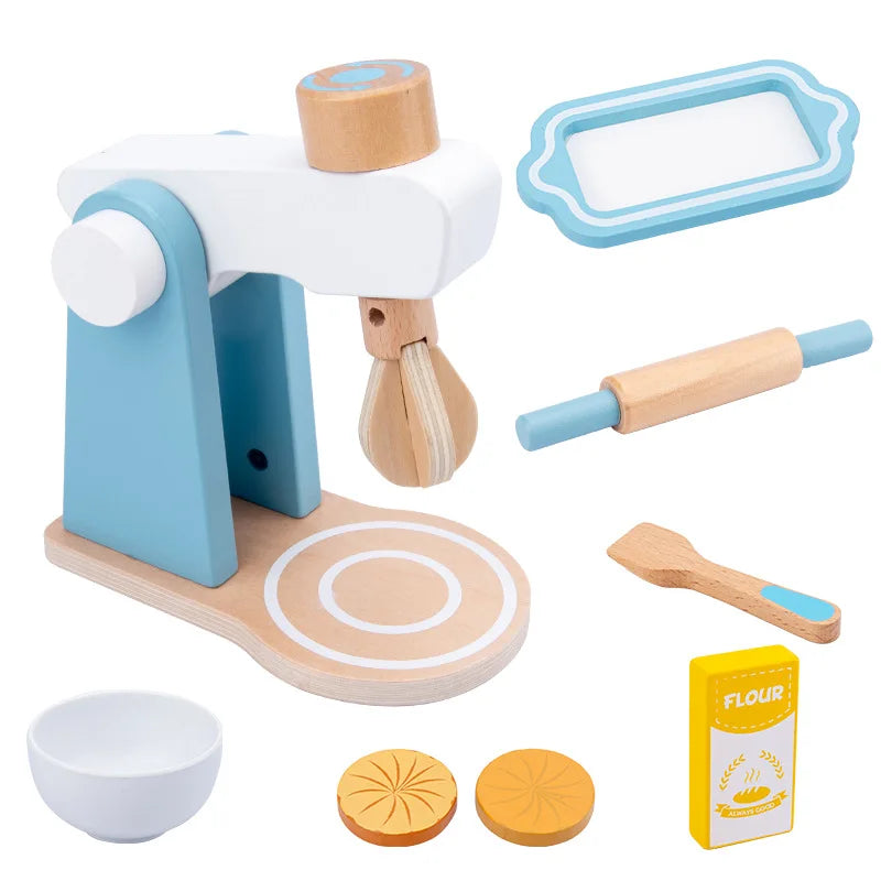 WoodPlay Set - Realistic Wooden Kitchen Playset for Kids