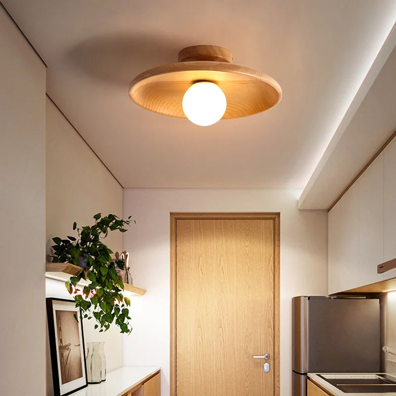 Drayvo - Wooden Pendant Lamp With Warm LED