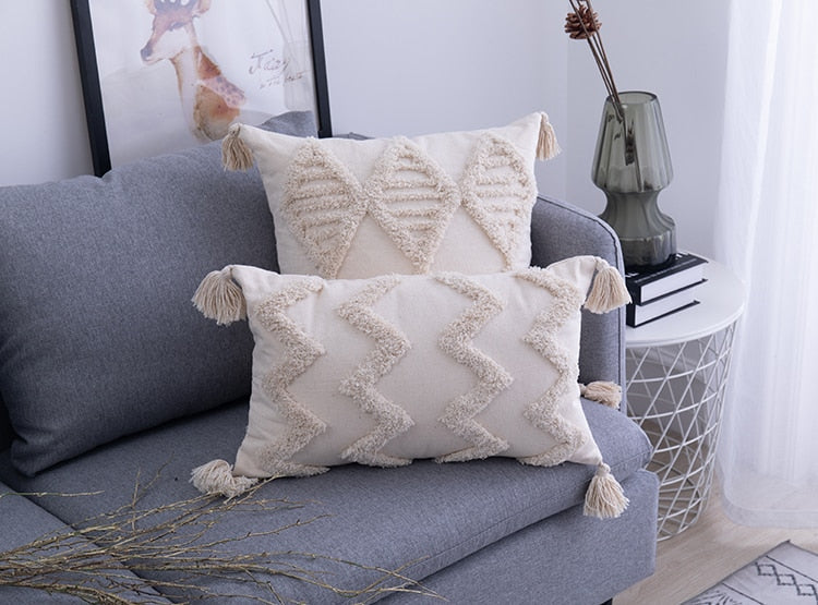 BohoVibes Pillow Covers - Ibiza-Style Cushion Covers for Home