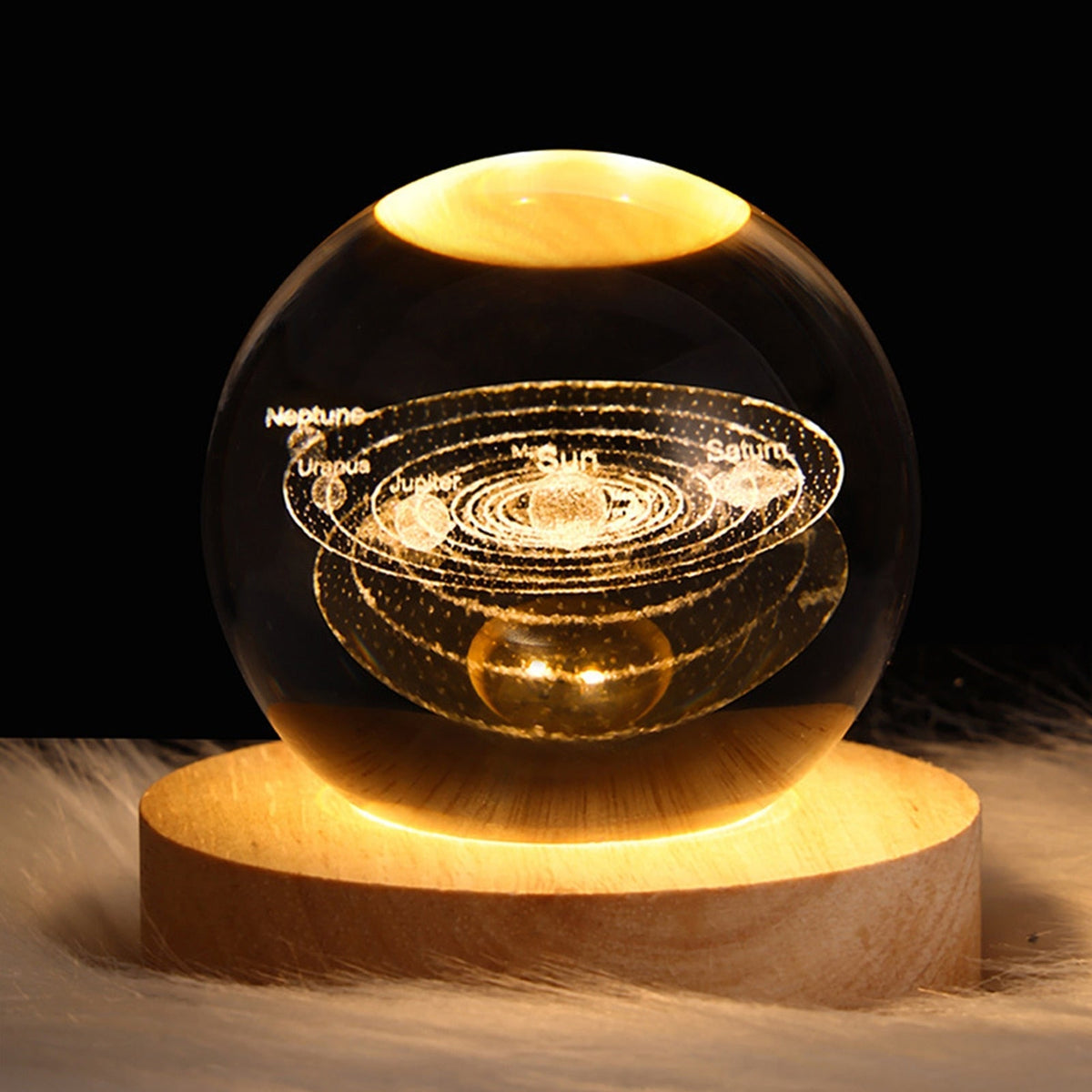 Crystal Light Ball - Enchanting Glass Ambiance Light for Your Home