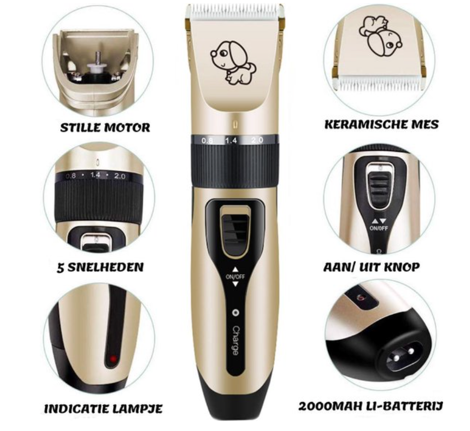 Pett Groomer - Professional Dog Trimmer and Brush Set