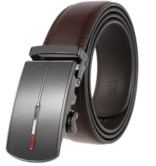PrestigeBelt - Men's Leather Belt with Automatic Buckle