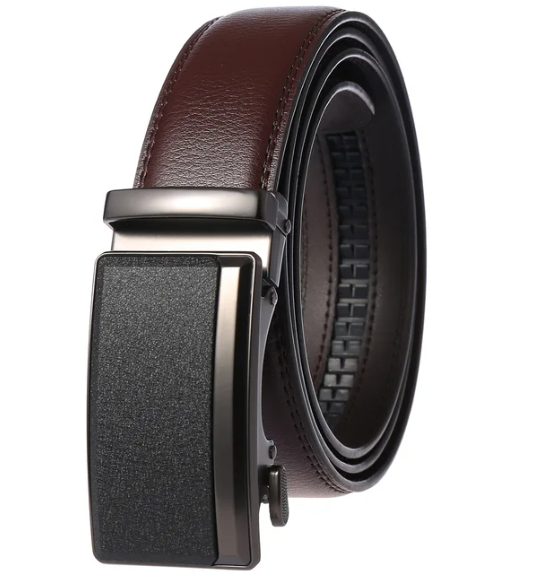 PrestigeBelt - Men's Leather Belt with Automatic Buckle