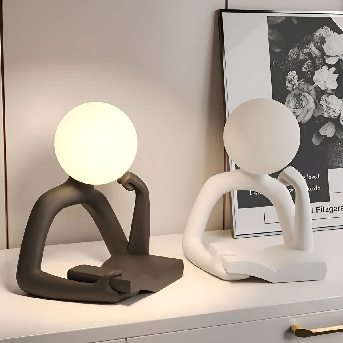 LuxLume - Refined Modern Art Table Lamp