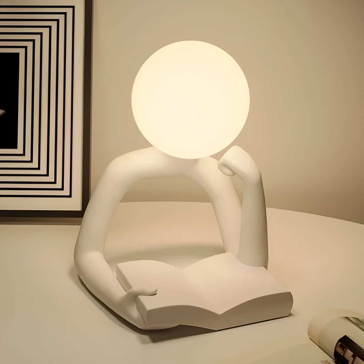 LuxLume - Refined Modern Art Table Lamp
