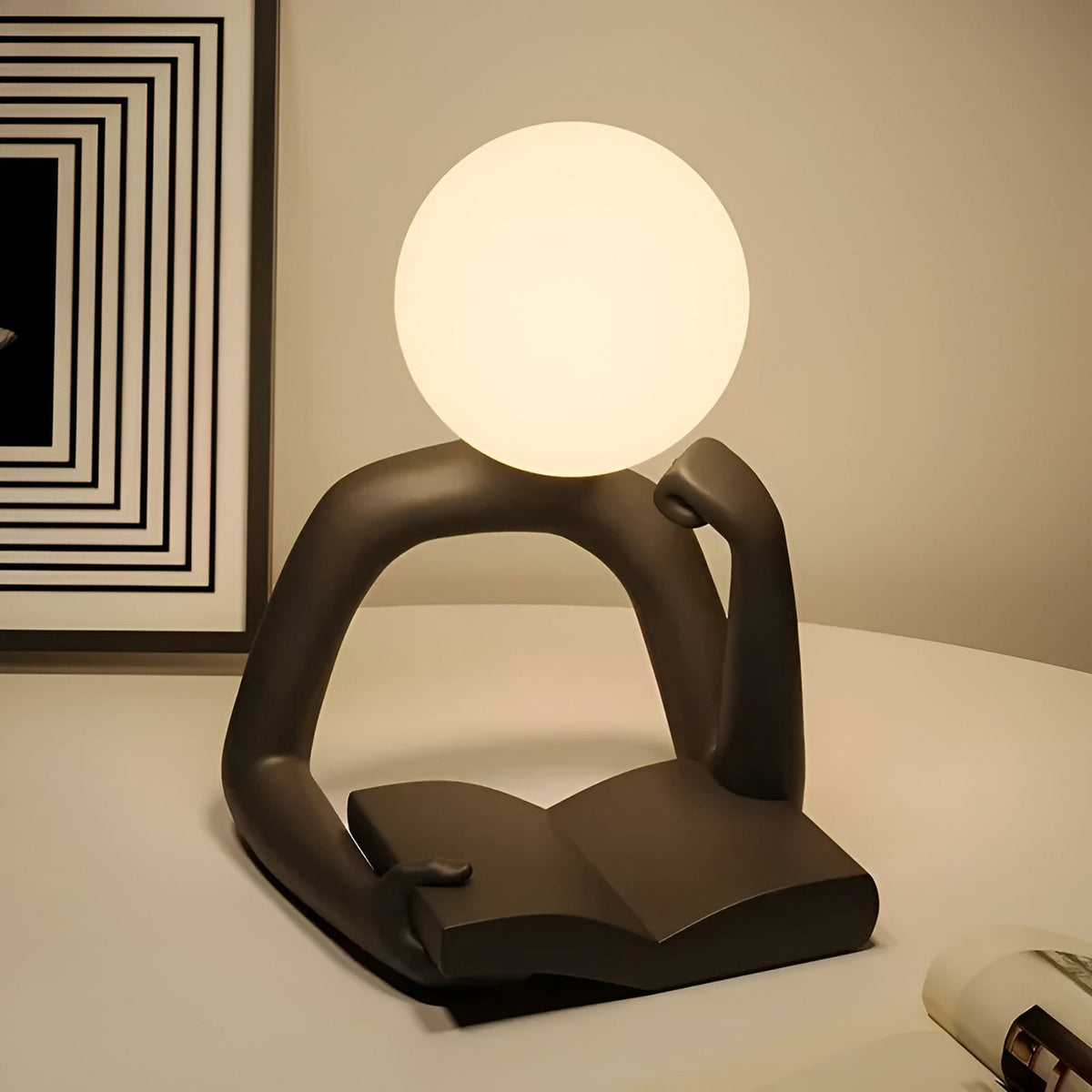 LuxLume - Refined Modern Art Table Lamp