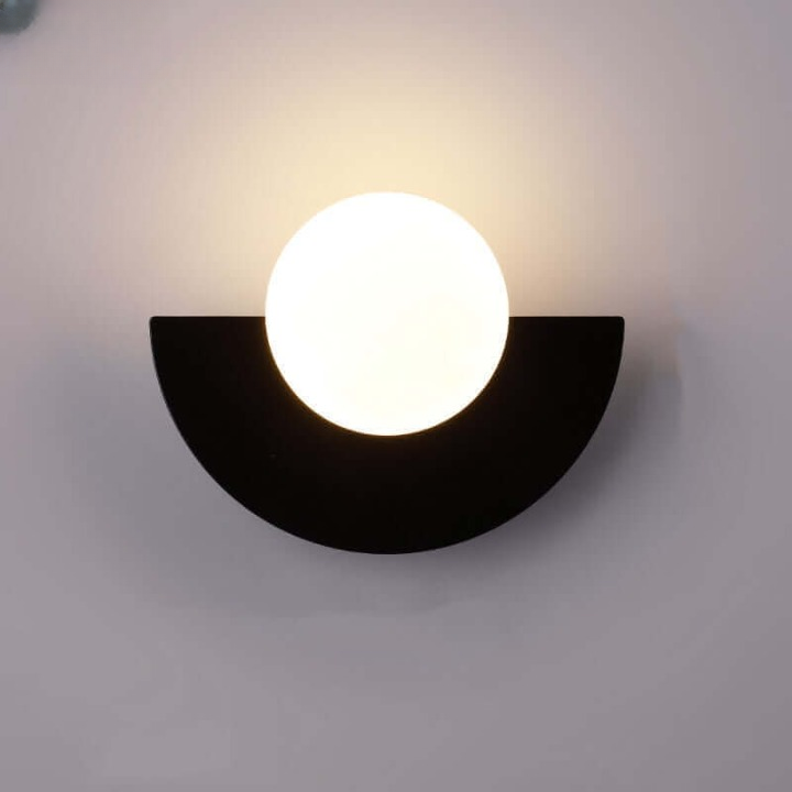 Holmcrest - Metal Half-Moon Wall Lamp
