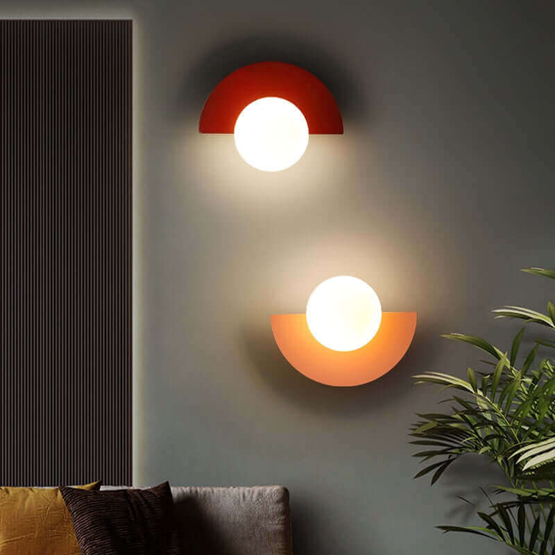 Holmcrest - Metal Half-Moon Wall Lamp