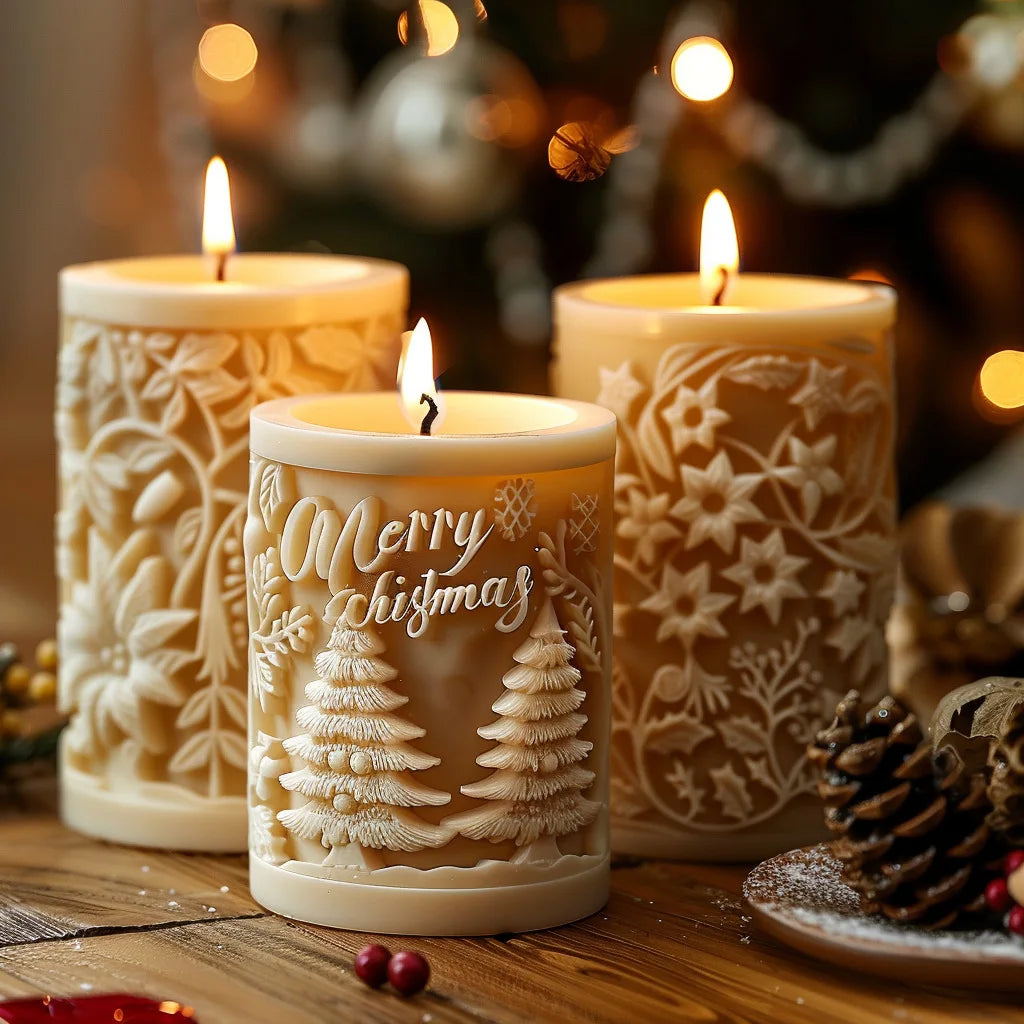 Paxmoor - Silicone Candle Mold For Festive Candles