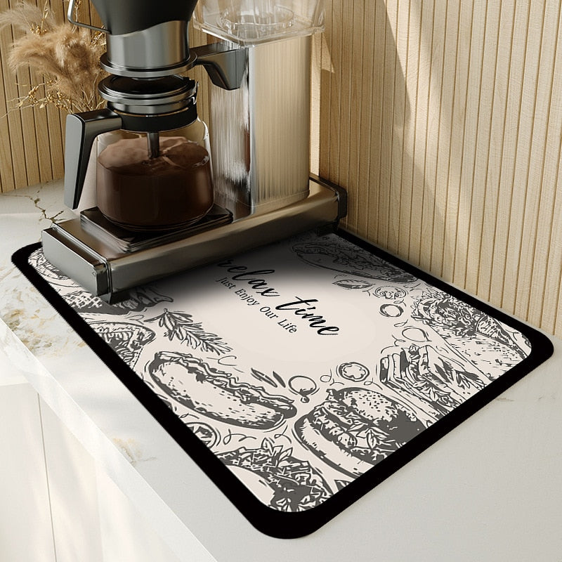AbsorpTowel Mat - Non-Slip Ultra-Absorbent Dish Drying Mat