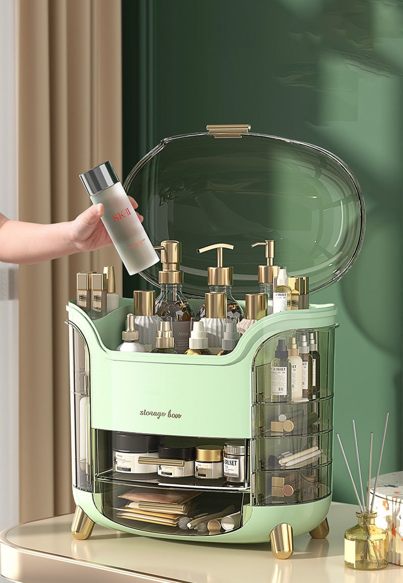 BeautyEssence Organizer - Stylish Makeup Storage for a Tidy Vanity