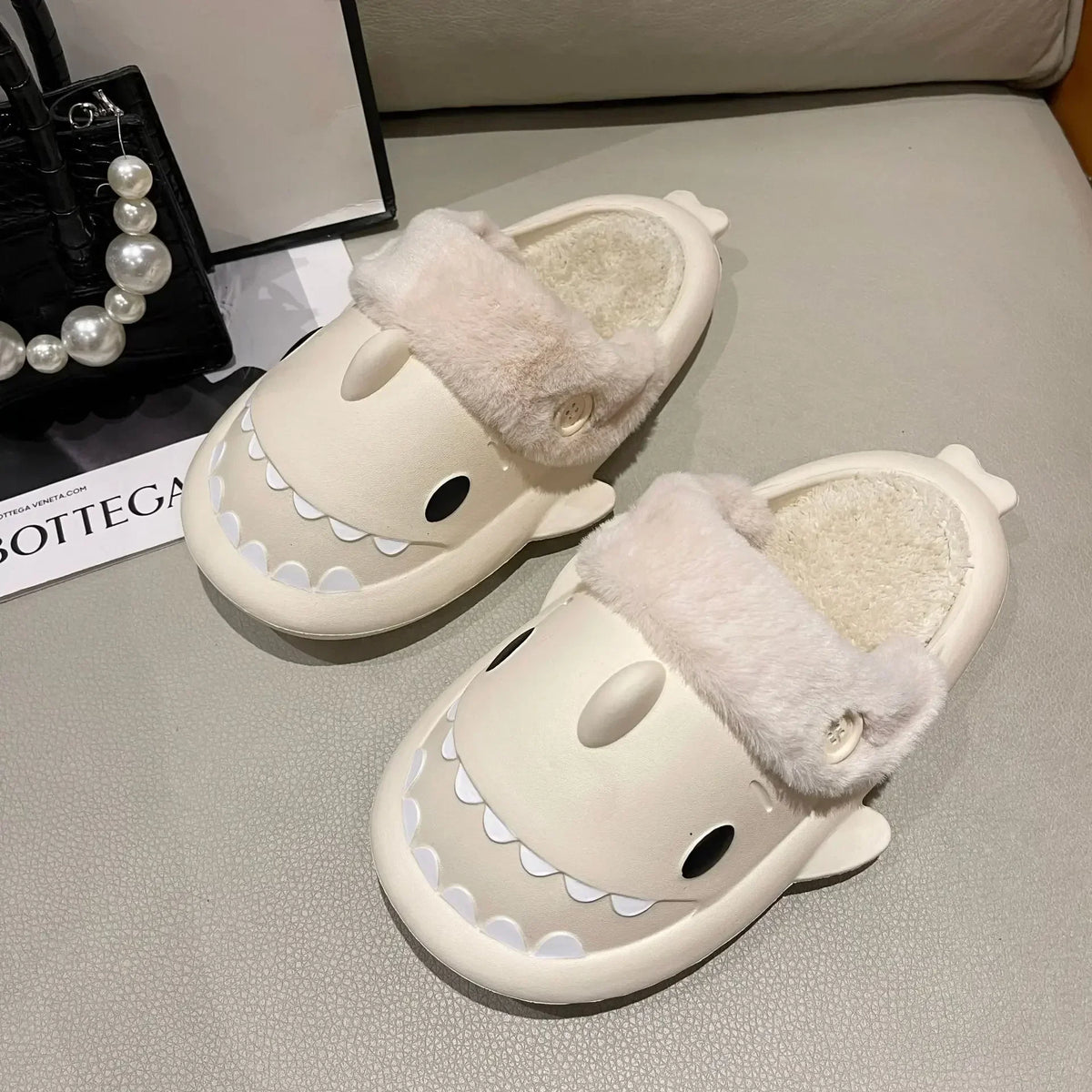SharkSlippers - Playful Shark Cotton Indoor Slippers