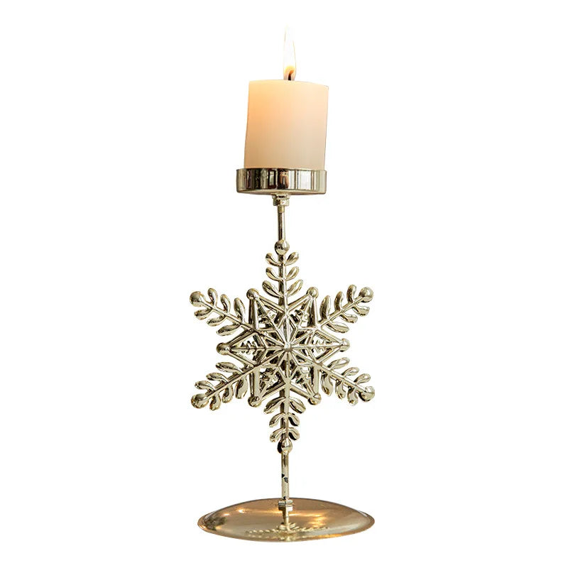 ReedSpruce - Gilded Star and Tree Candle Holder