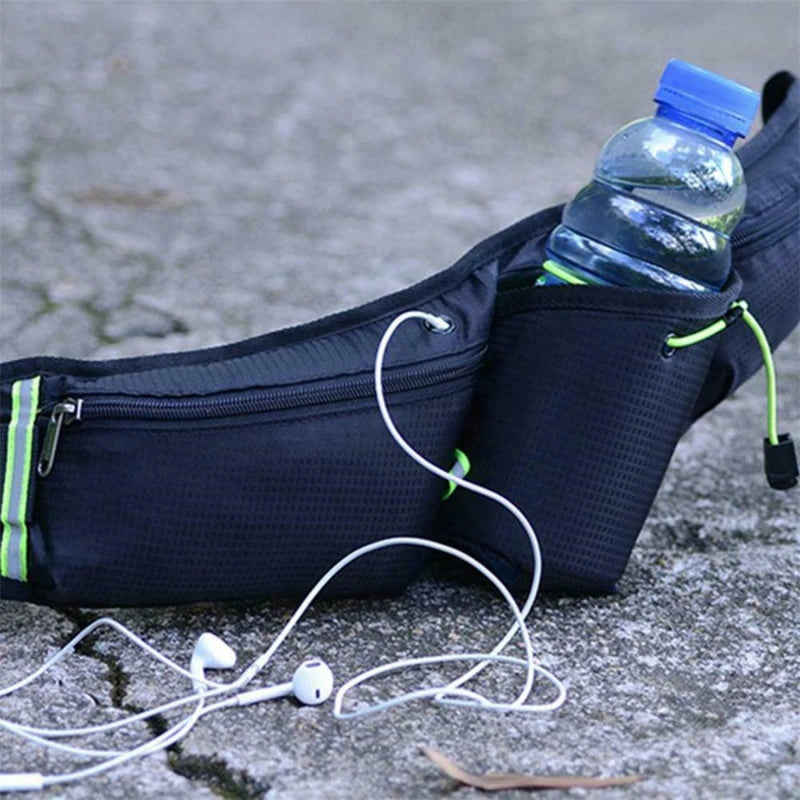 RunEase Belt - Waterproof Running Belt with Water Bottle Holder