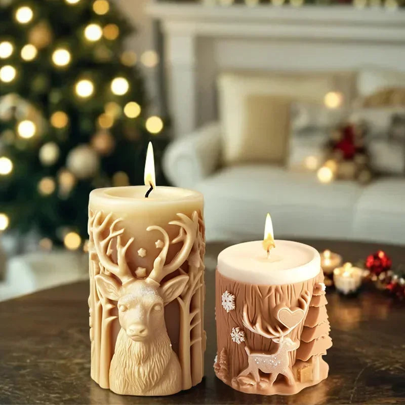 Paxmoor - Silicone Candle Mold For Festive Candles