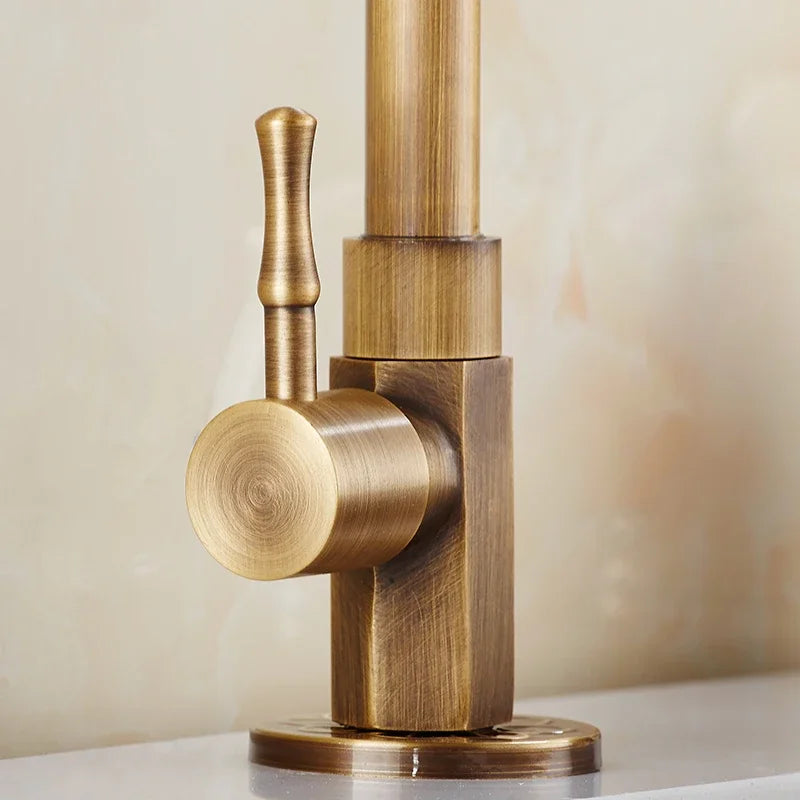 Faelund - Antique Brass Swan-Neck Faucet