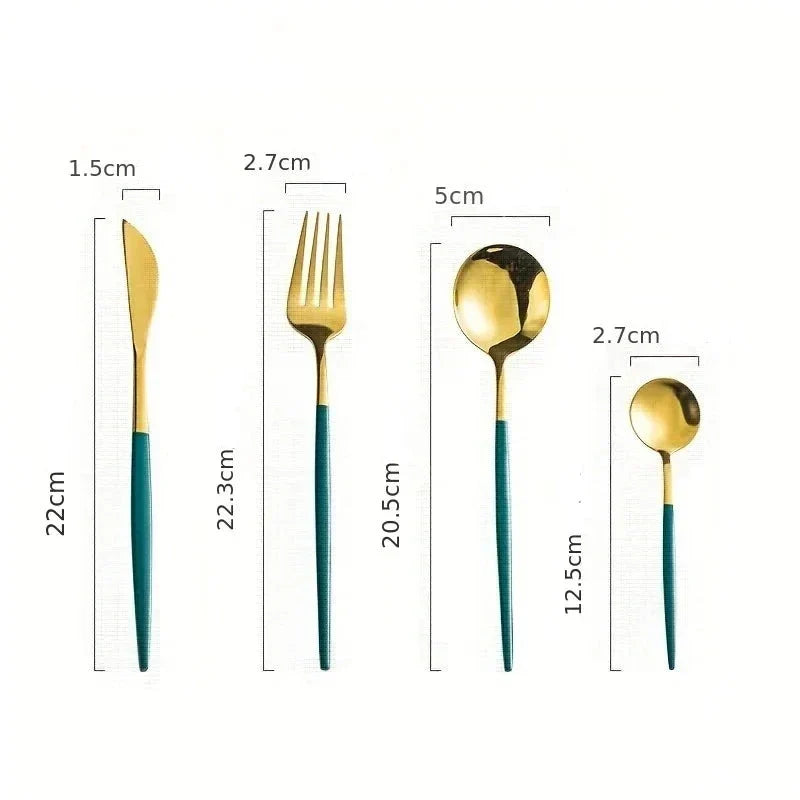 Donquist - 24-Piece Stainless Steel Flatware Set