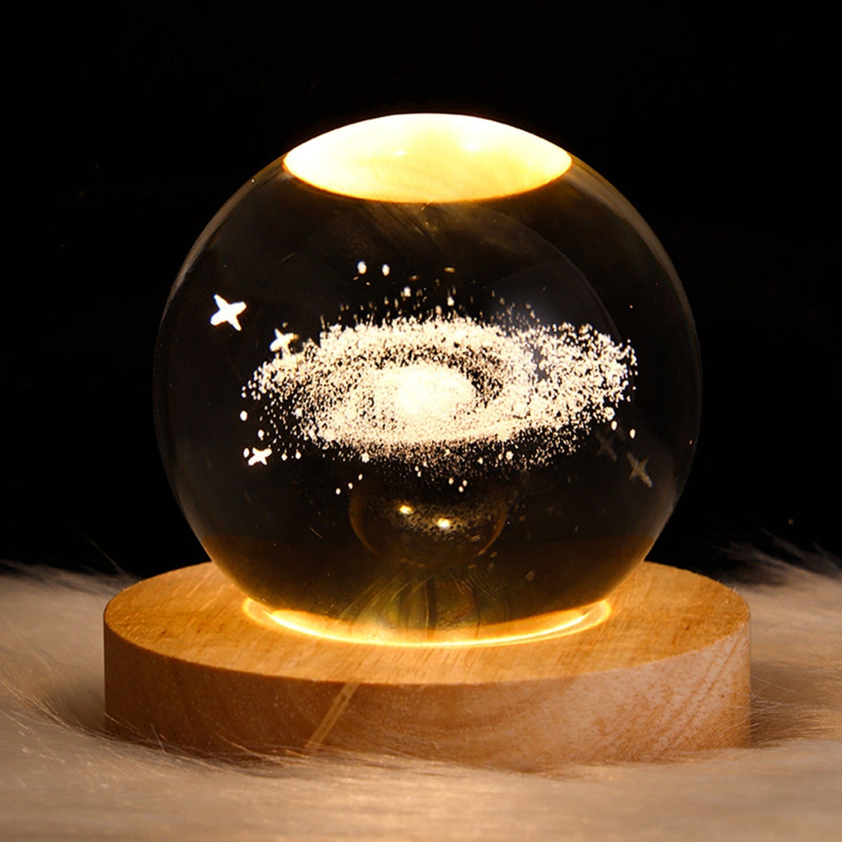Crystal Light Ball - Enchanting Glass Ambiance Light for Your Home