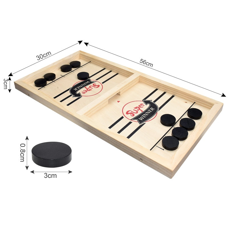 TimberHockey Game - Wooden Tabletop Hockey Game for Dad and Son
