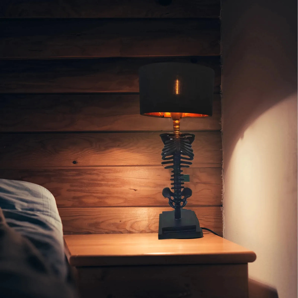 Nolfen - Handcrafted Gothic Skeleton Table Lamp
