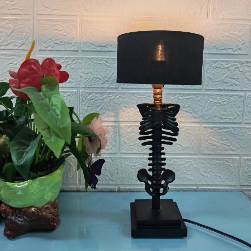 Nolfen - Handcrafted Gothic Skeleton Table Lamp