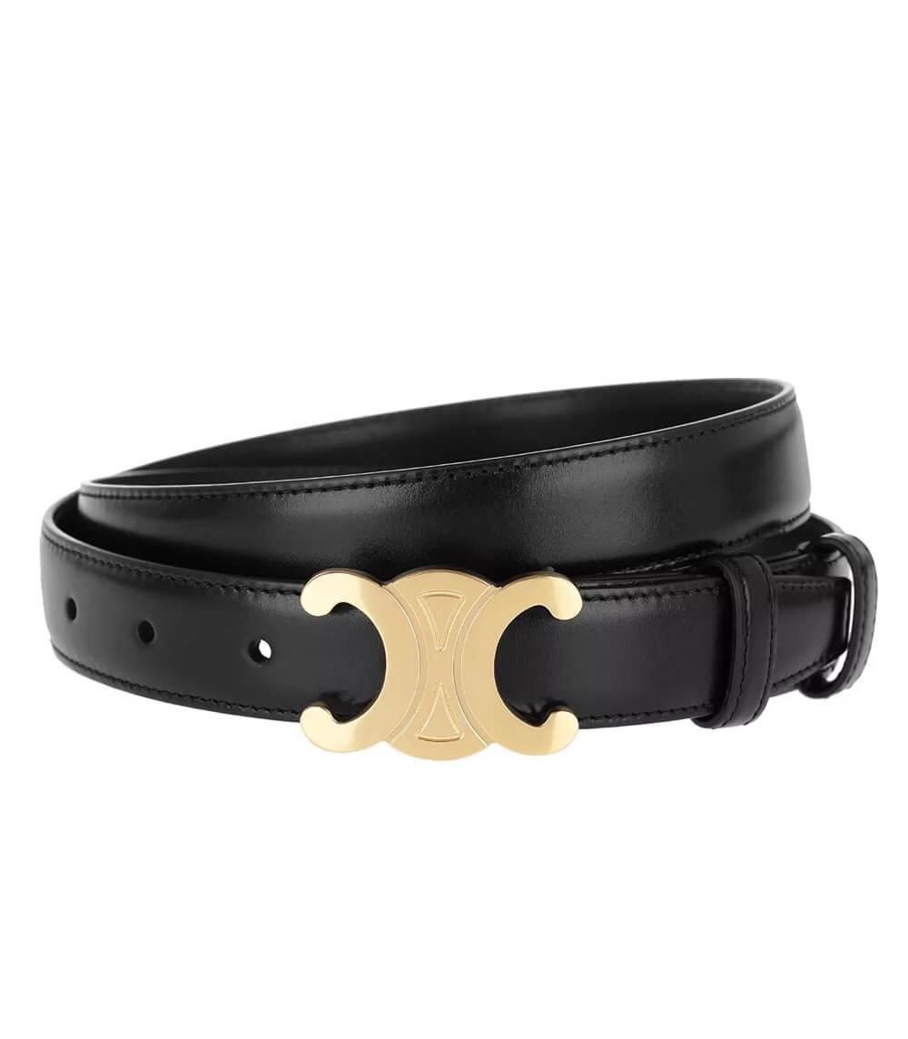 EleganceBelt - Luxury Leather Belt with Gold-Tone Details