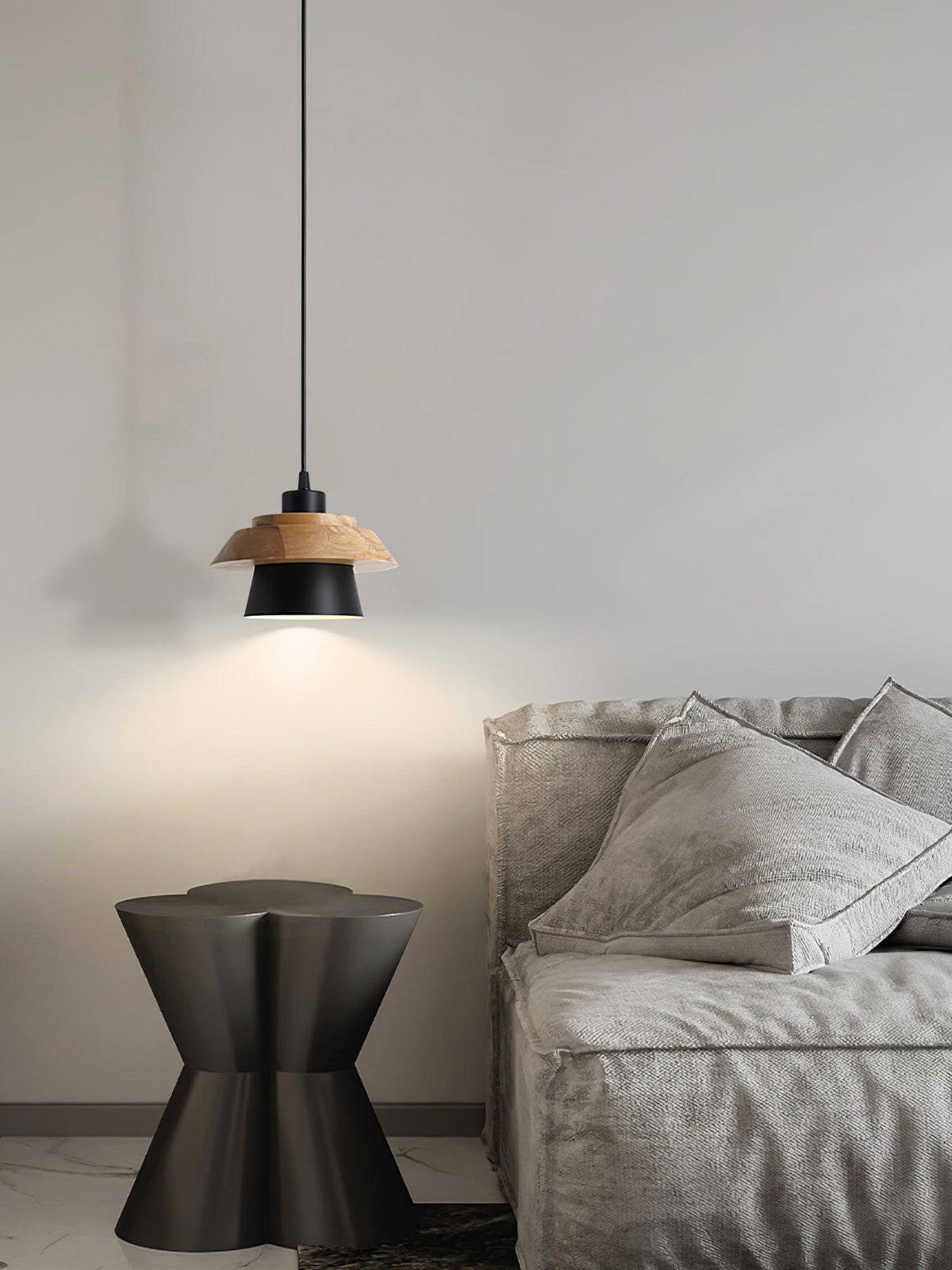 NordicMacaron - Wood Finish Ceiling Pendant Light