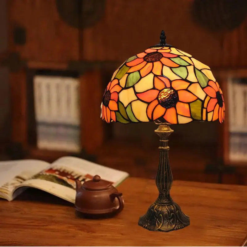 Danreth - Tiffany Style Stained Glass Desk Lamp