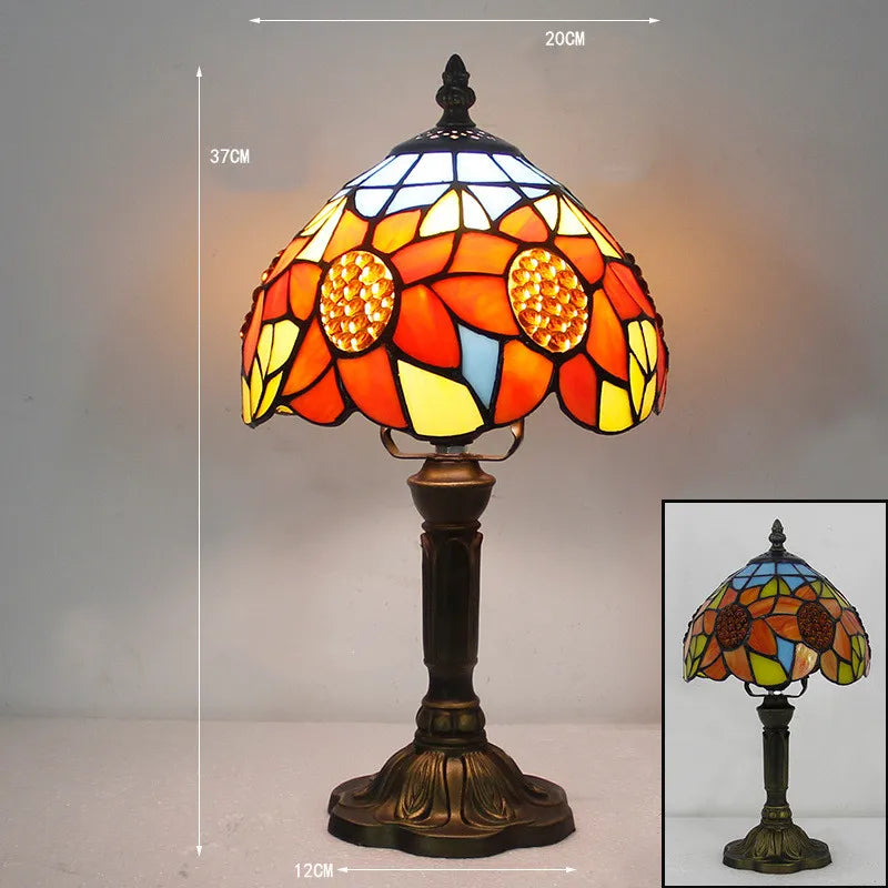 Danreth - Tiffany Style Stained Glass Desk Lamp