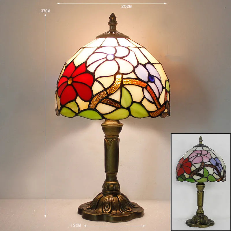 Danreth - Tiffany Style Stained Glass Desk Lamp