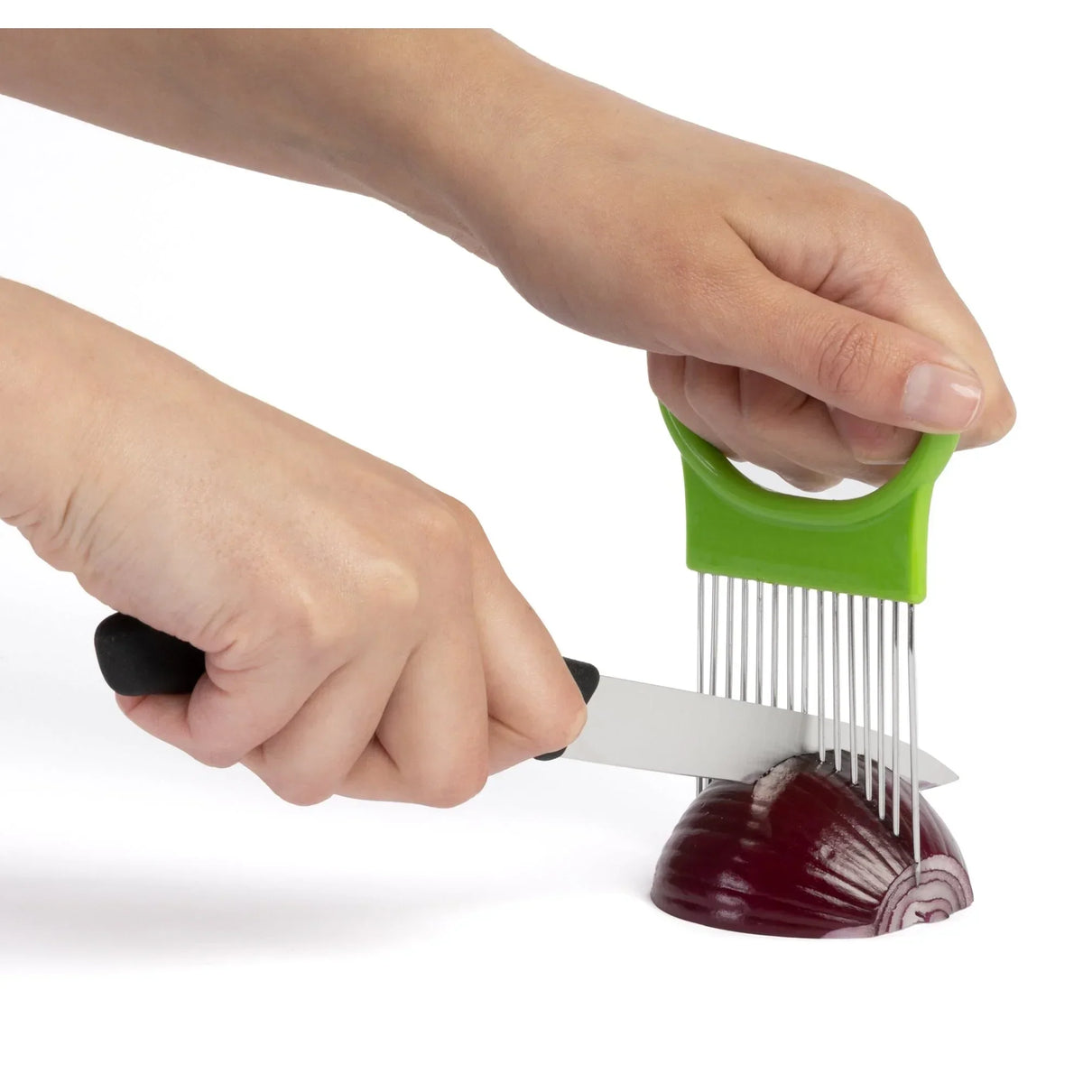 OnionMaster Cutter - Handy Kitchen Slicer for Safer Prep