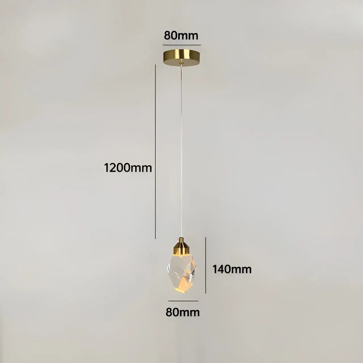 Nakovar - Crystal Pendant Light with LED