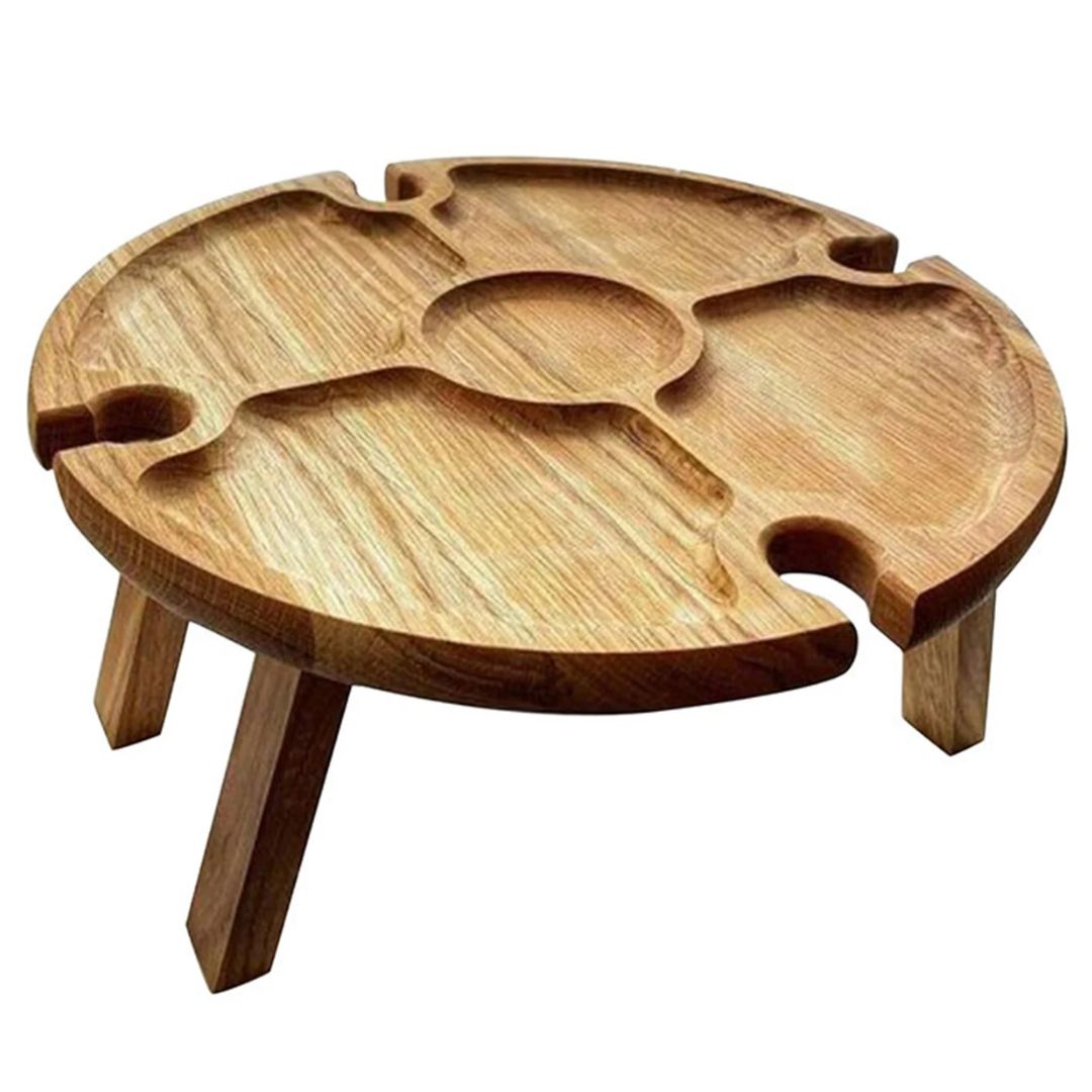 CheeseBoard Delights - Stylish Wooden Picnic Accessory