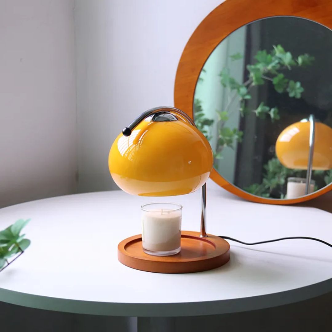 Alyssa Retro Table Lamp - Elegant Glass Accent Lighting