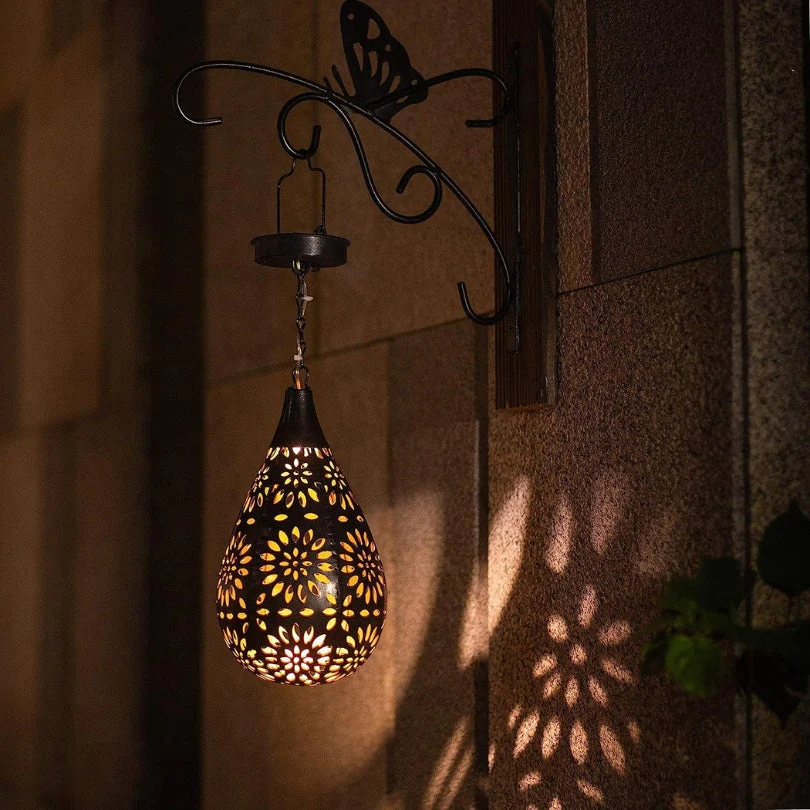 LumaBright Outdoor Light - Solar-Powered Hanging Garden Light