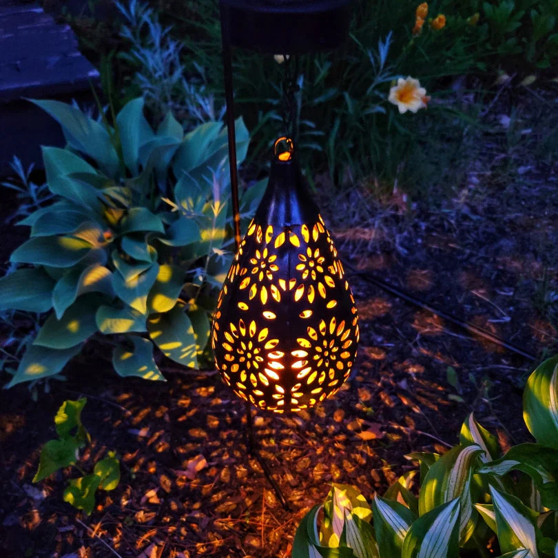 LumaBright Outdoor Light - Solar-Powered Hanging Garden Light