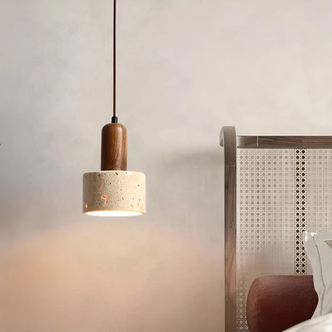 TranquilGlow - Elegant Wabi-Sabi Ceiling Lamp