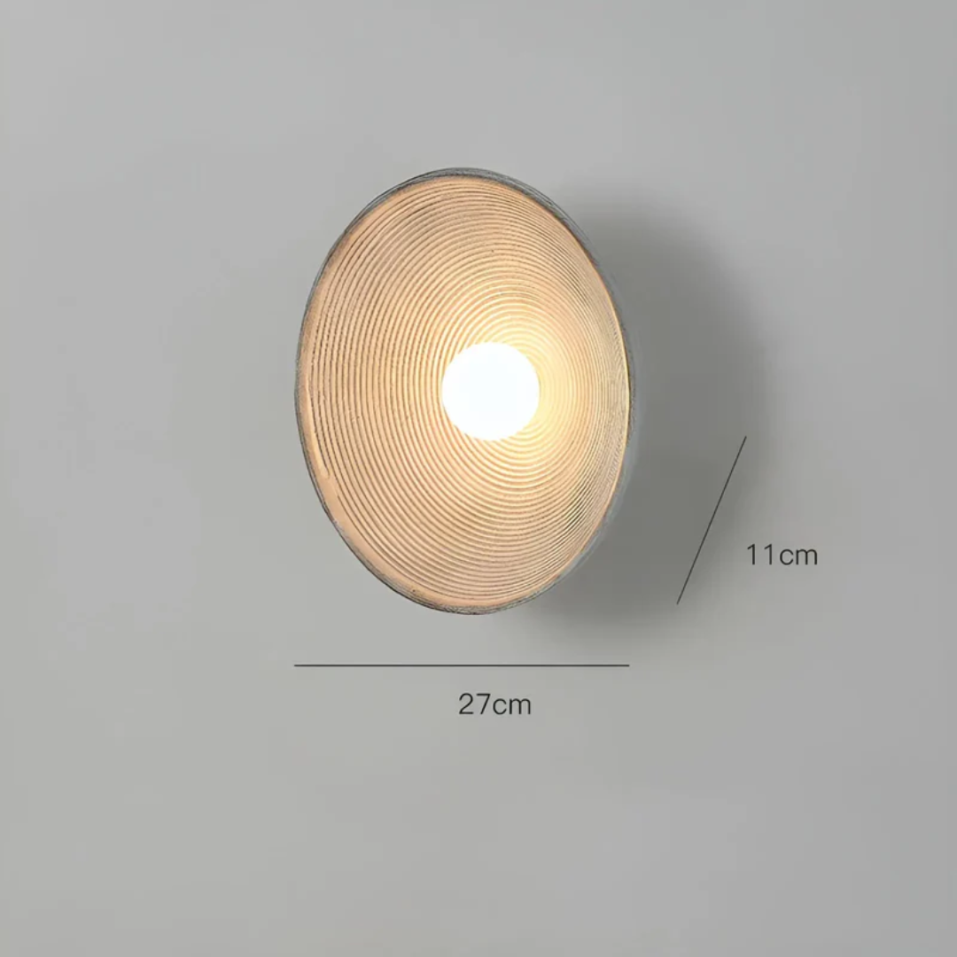ZenGlow Disc - Japanese Wabi-Sabi Wall Light
