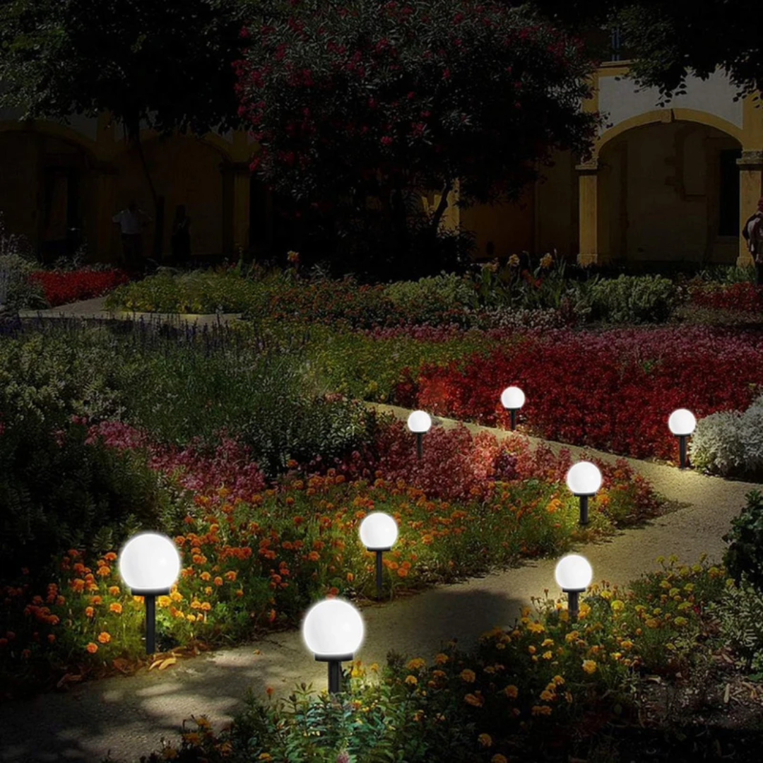 SunLuxe Orbs - Set of 3 Waterproof Solar Garden LED Lights
