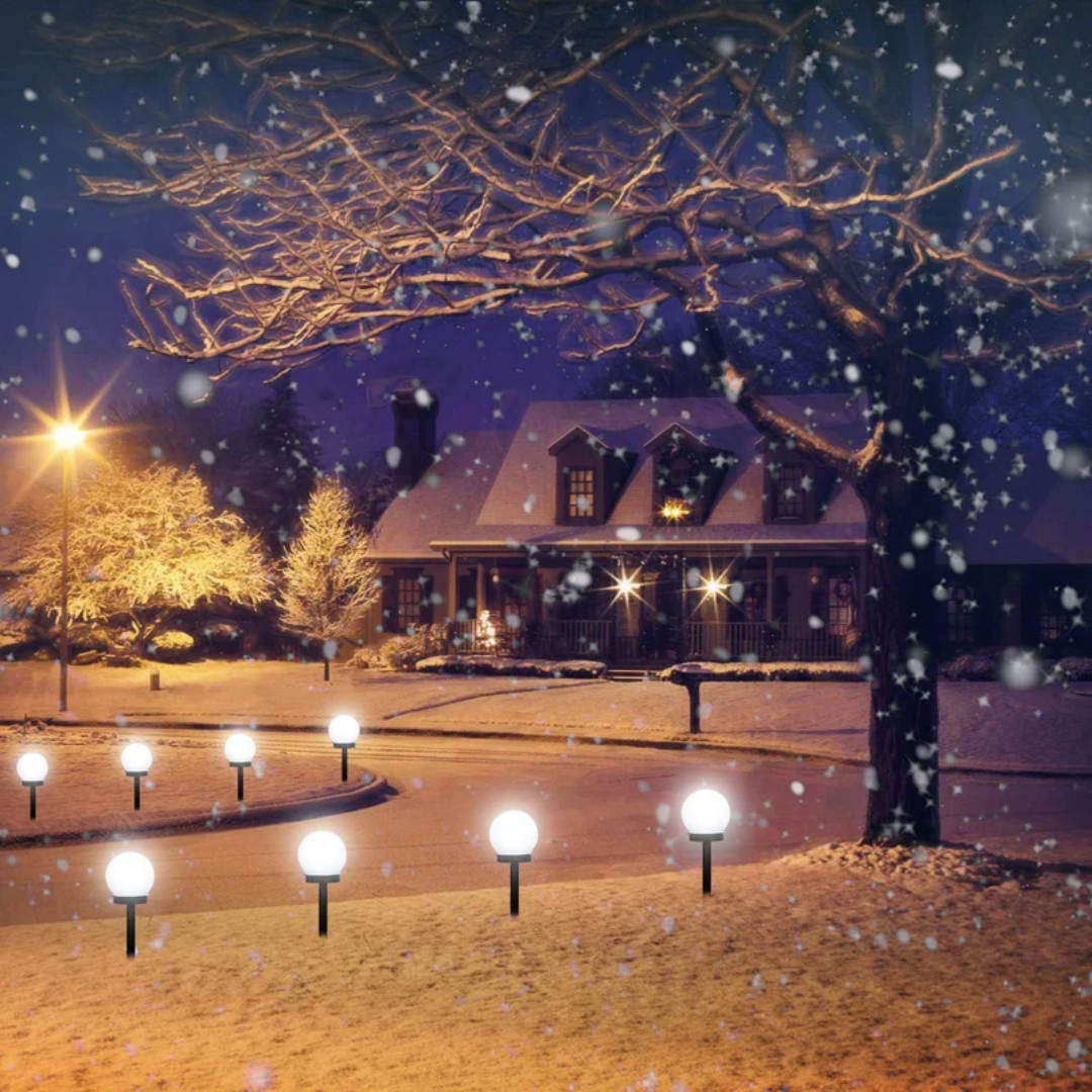 SunLuxe Orbs - Set of 3 Waterproof Solar Garden LED Lights