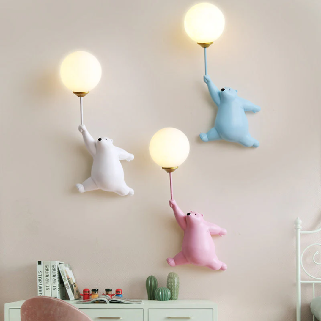 TeddyGlow - Stylish Bear-Shaped LED Wall Lamp