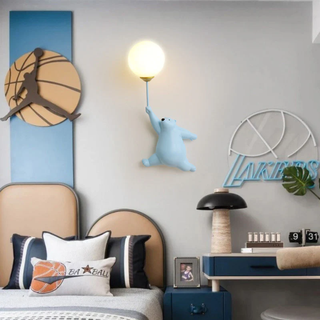 TeddyGlow - Stylish Bear-Shaped LED Wall Lamp