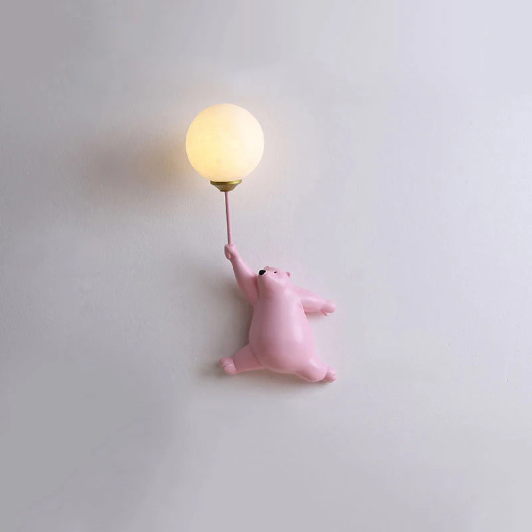 TeddyGlow - Stylish Bear-Shaped LED Wall Lamp