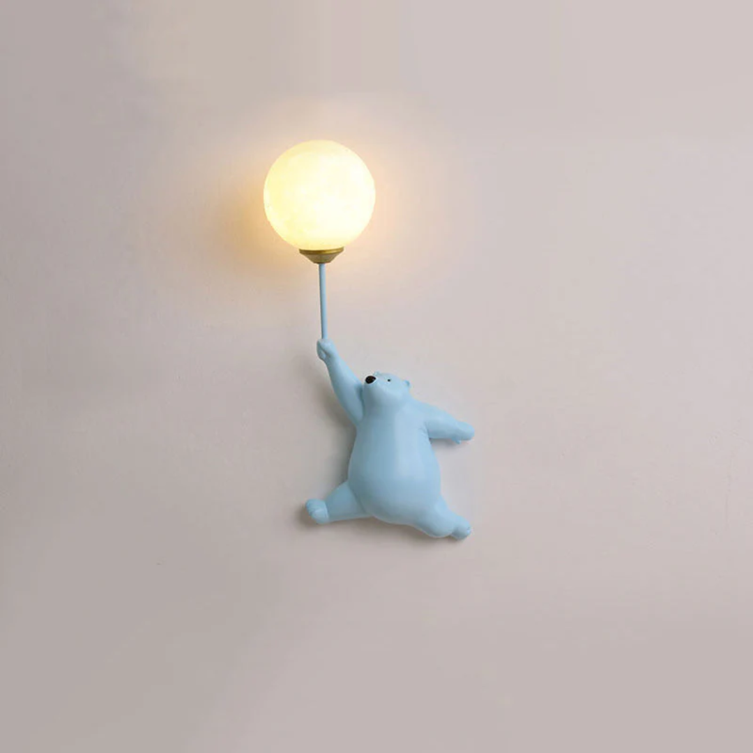 TeddyGlow - Stylish Bear-Shaped LED Wall Lamp