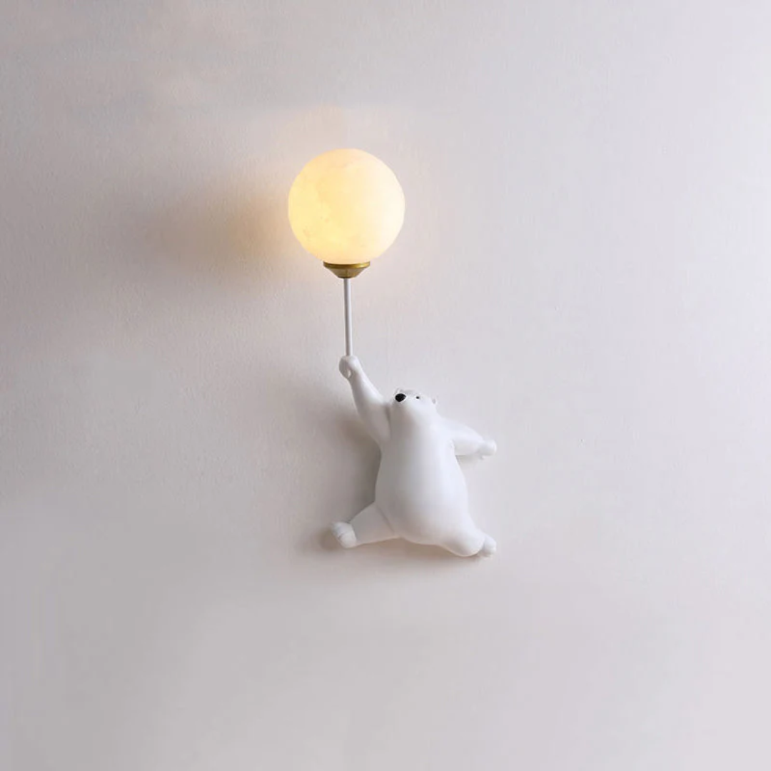 TeddyGlow - Stylish Bear-Shaped LED Wall Lamp