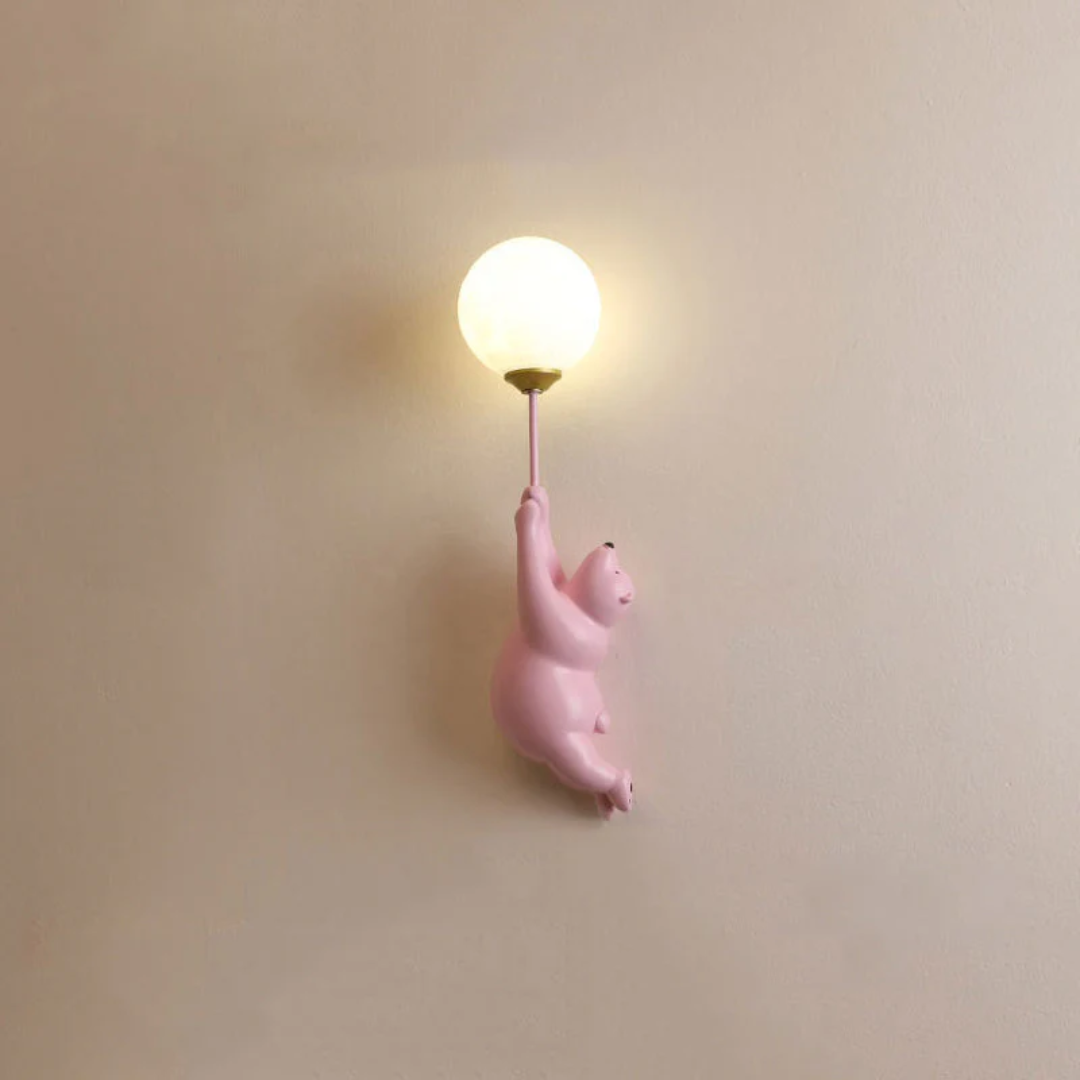 TeddyGlow - Stylish Bear-Shaped LED Wall Lamp